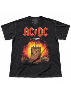 AC/DC TNT Dynamite Detonator T-Shirt Men’s L Black Live Nation Band Tee